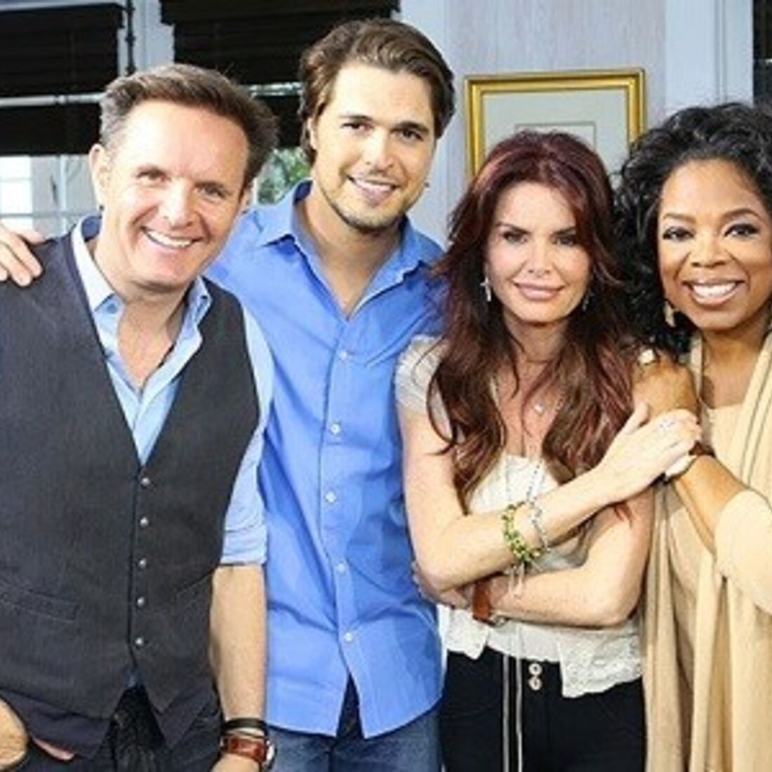 Mark Burnett, Diogo Morgado, Roma Downey e Oprah Winfrey