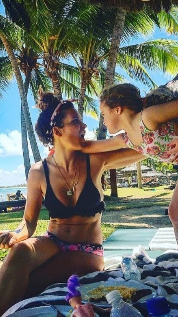 Diana Chaves e a filha, Pilar.