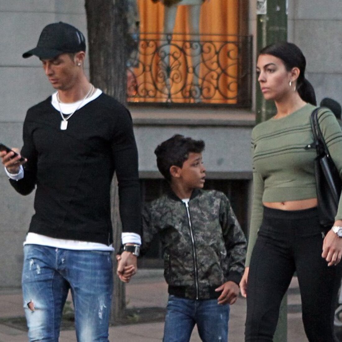 Cristiano Ronaldo, Cristianinho, Georgina Rodriguez 