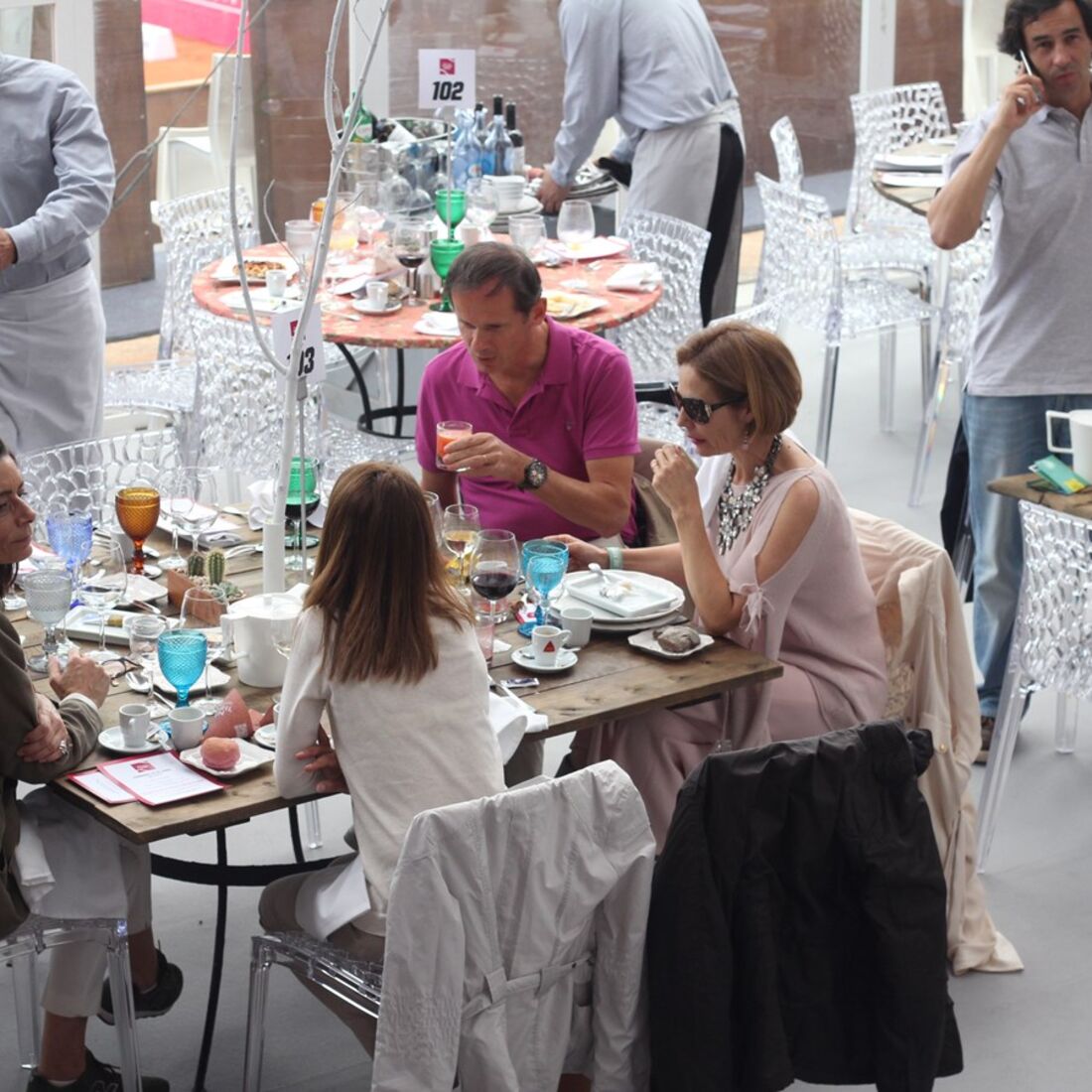 José Rodrigues dos Santos durante o almoço no Millenium Estoril Open 