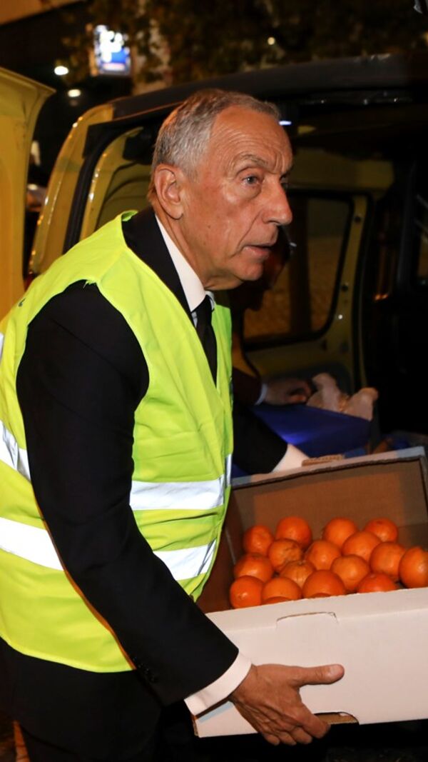 Marcelo Rebelo de Sousa, sem-abrigo