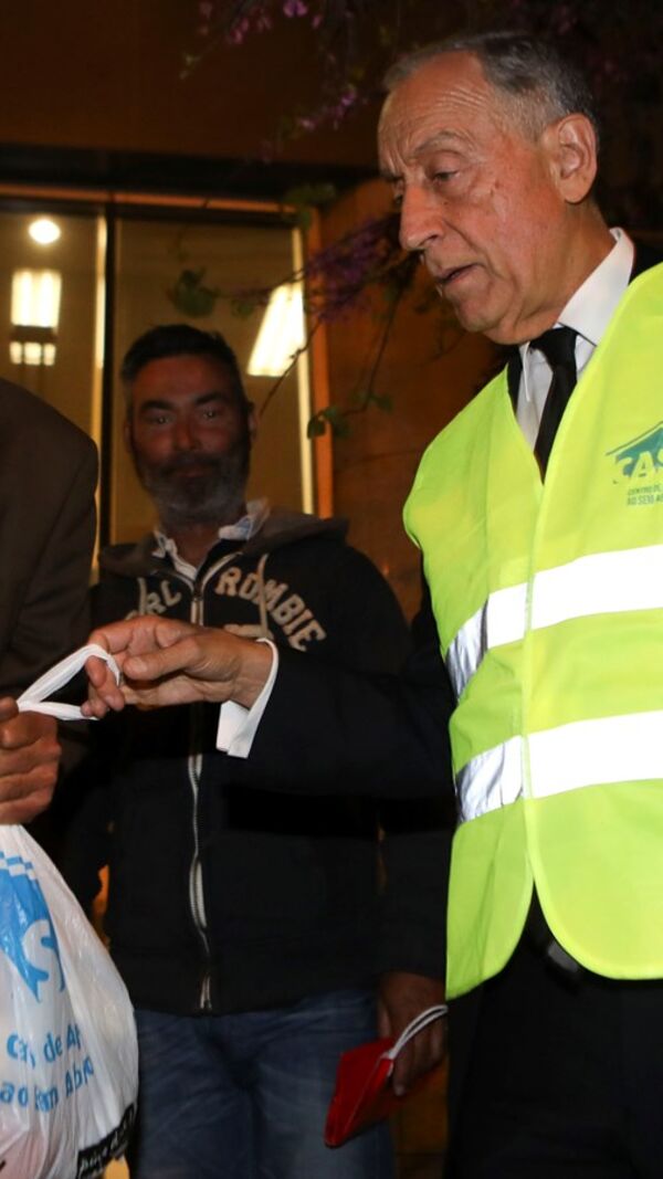 Marcelo Rebelo de Sousa, sem-abrigo