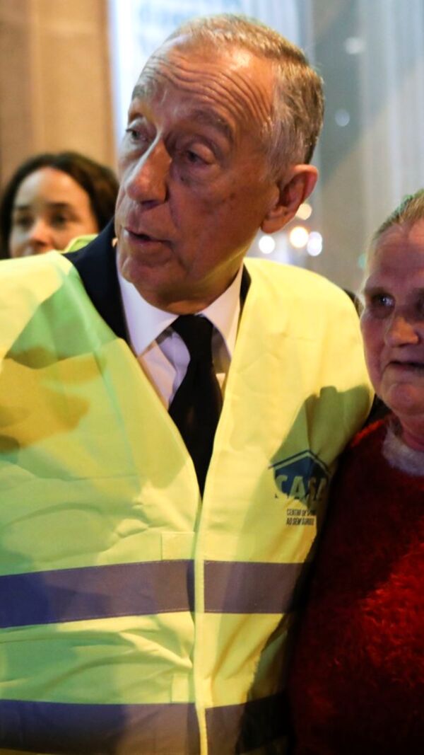 Marcelo Rebelo de Sousa, sem-abrigo