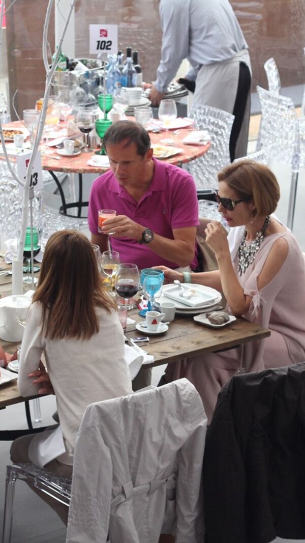 José Rodrigues dos Santos durante o almoço no Millenium Estoril Open 