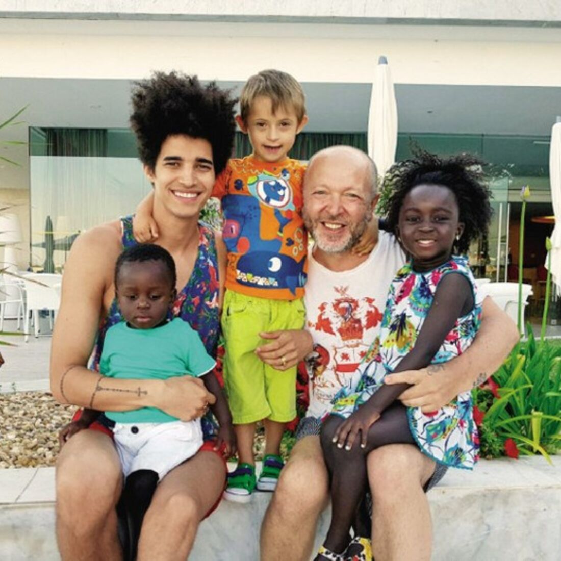 Eduardo Beauté, Luís Borges, Eduardo, Bernardo e Lurdes 