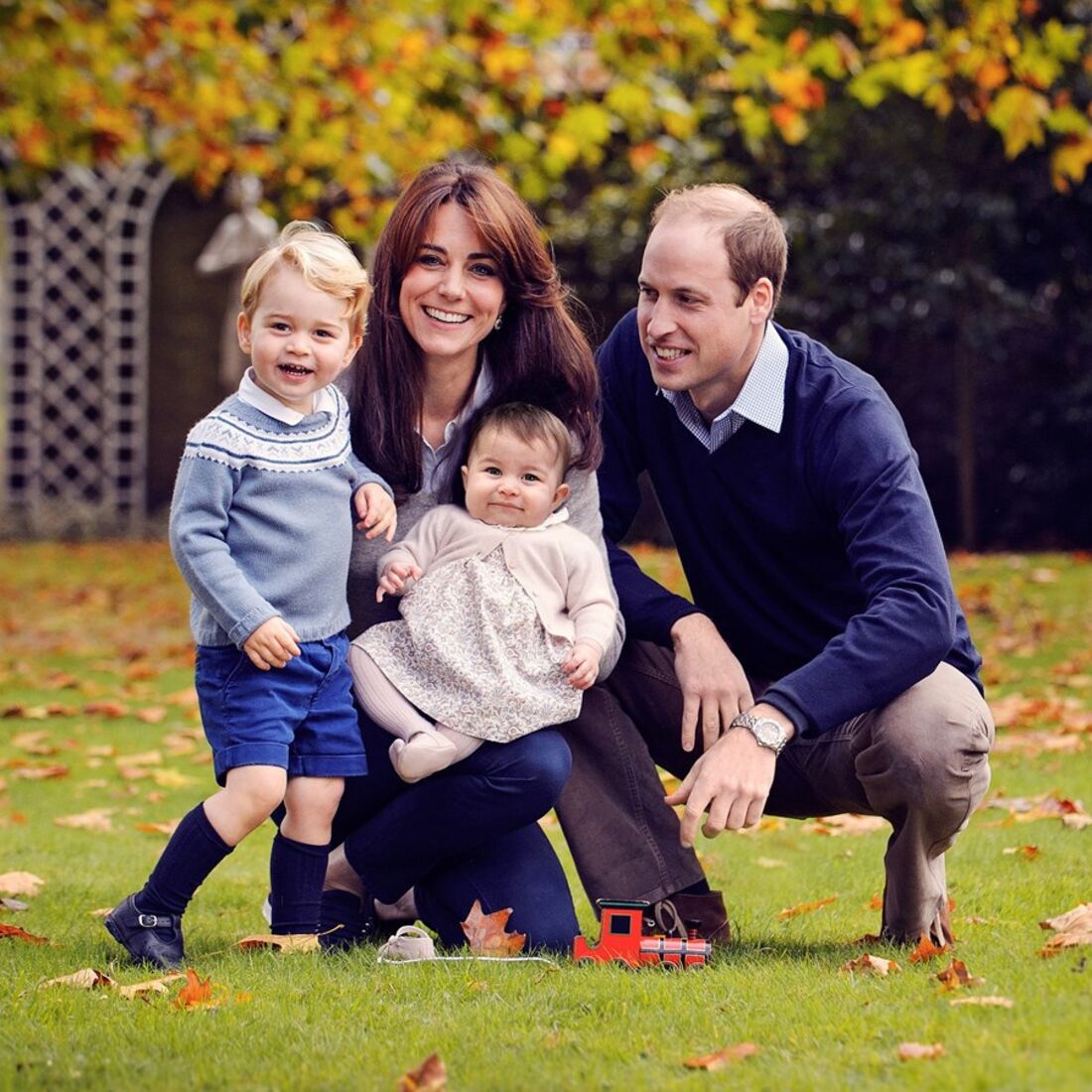 Príncipe William, Kate Middleton, George e Charlotte