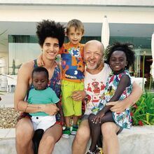 Eduardo Beauté, Luís Borges, Eduardo, Bernardo e Lurdes 