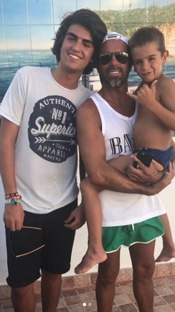 José Pereira e os filhos
