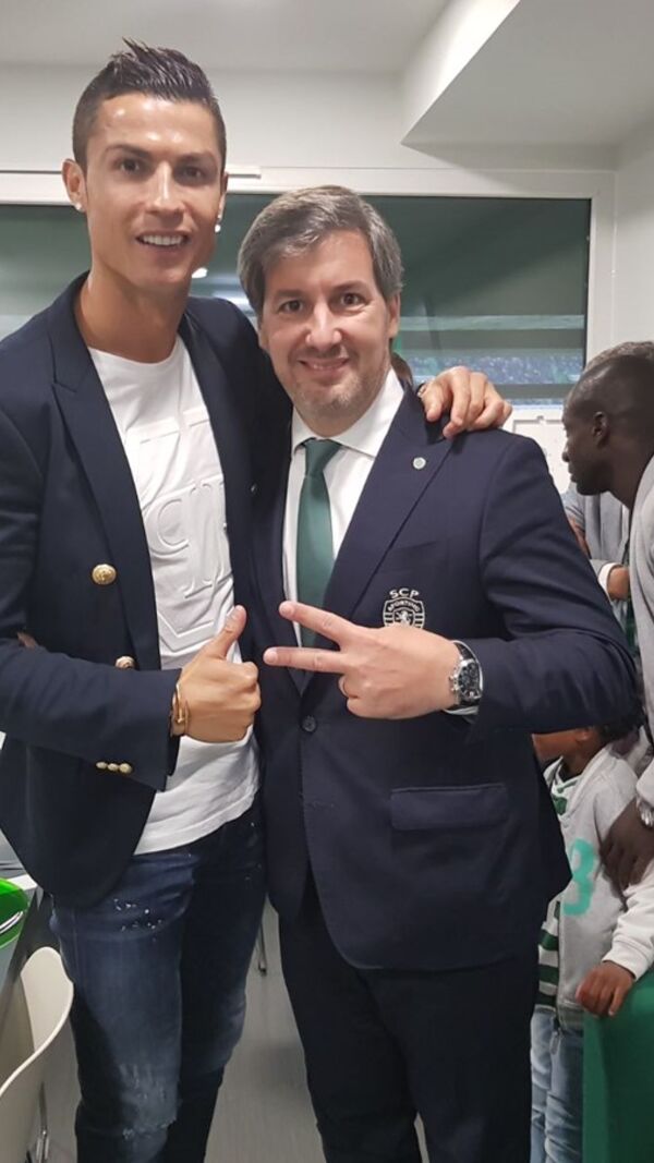 Bruno de Carvalho e Cristiano Ronaldo