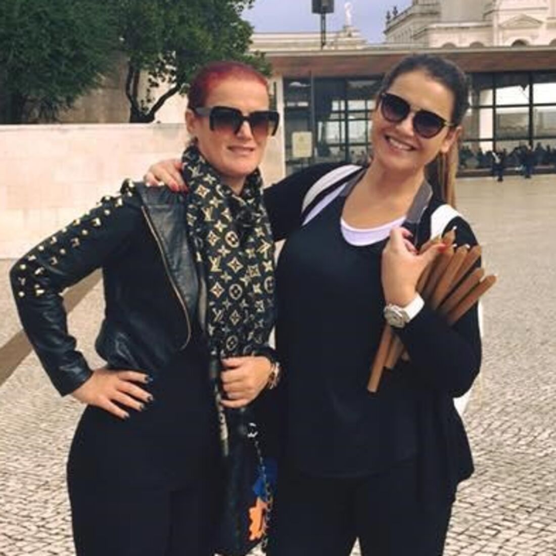 Katia Aveiro e Elma em Fátima