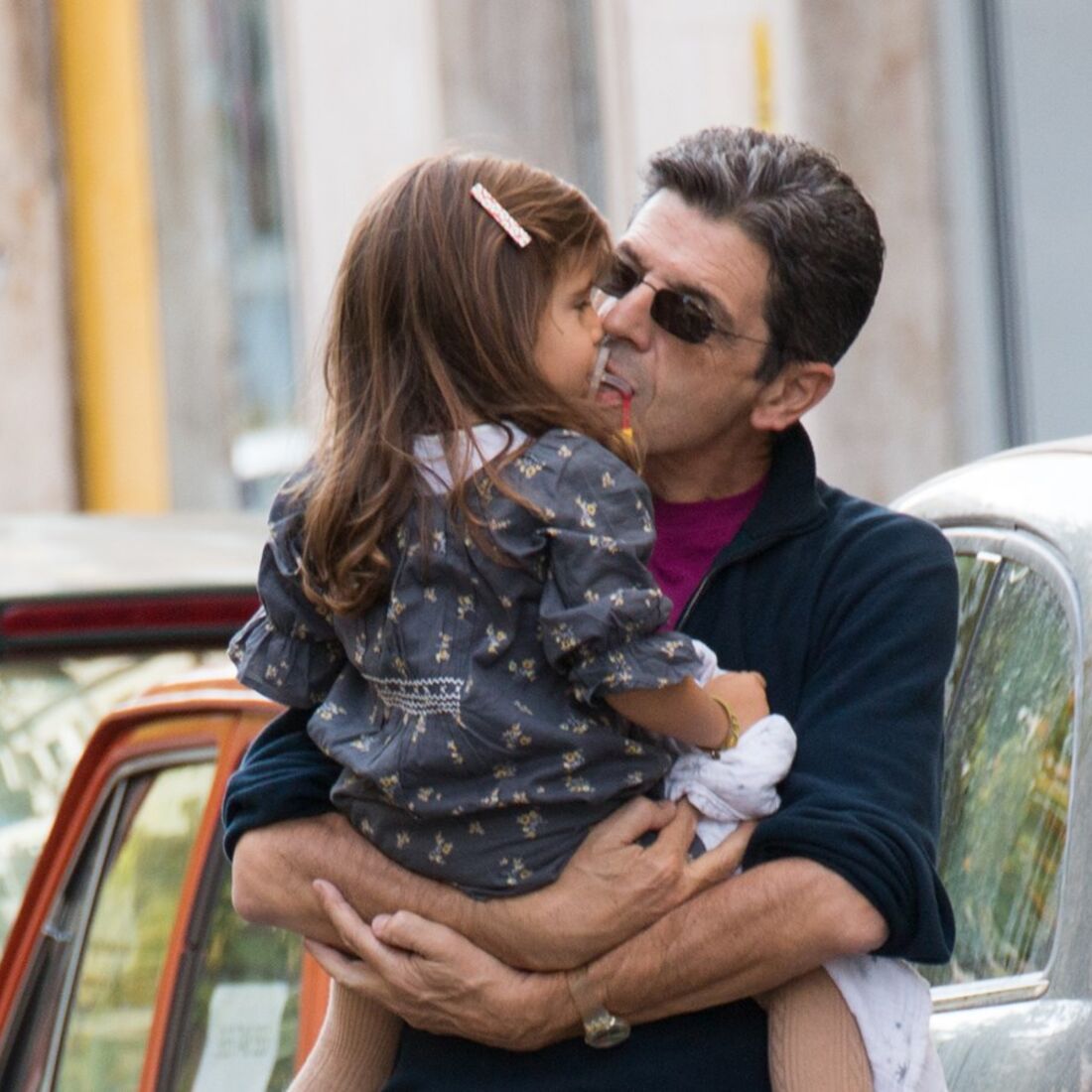 Carrilho com os filhos