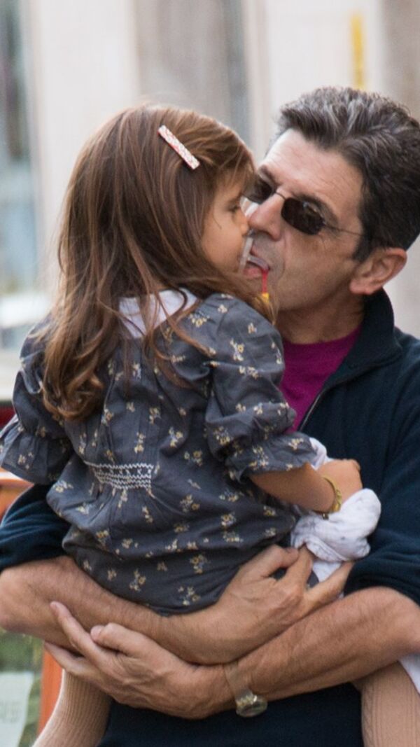 Carrilho com os filhos