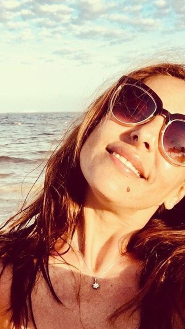 Catarina Furtado na praia