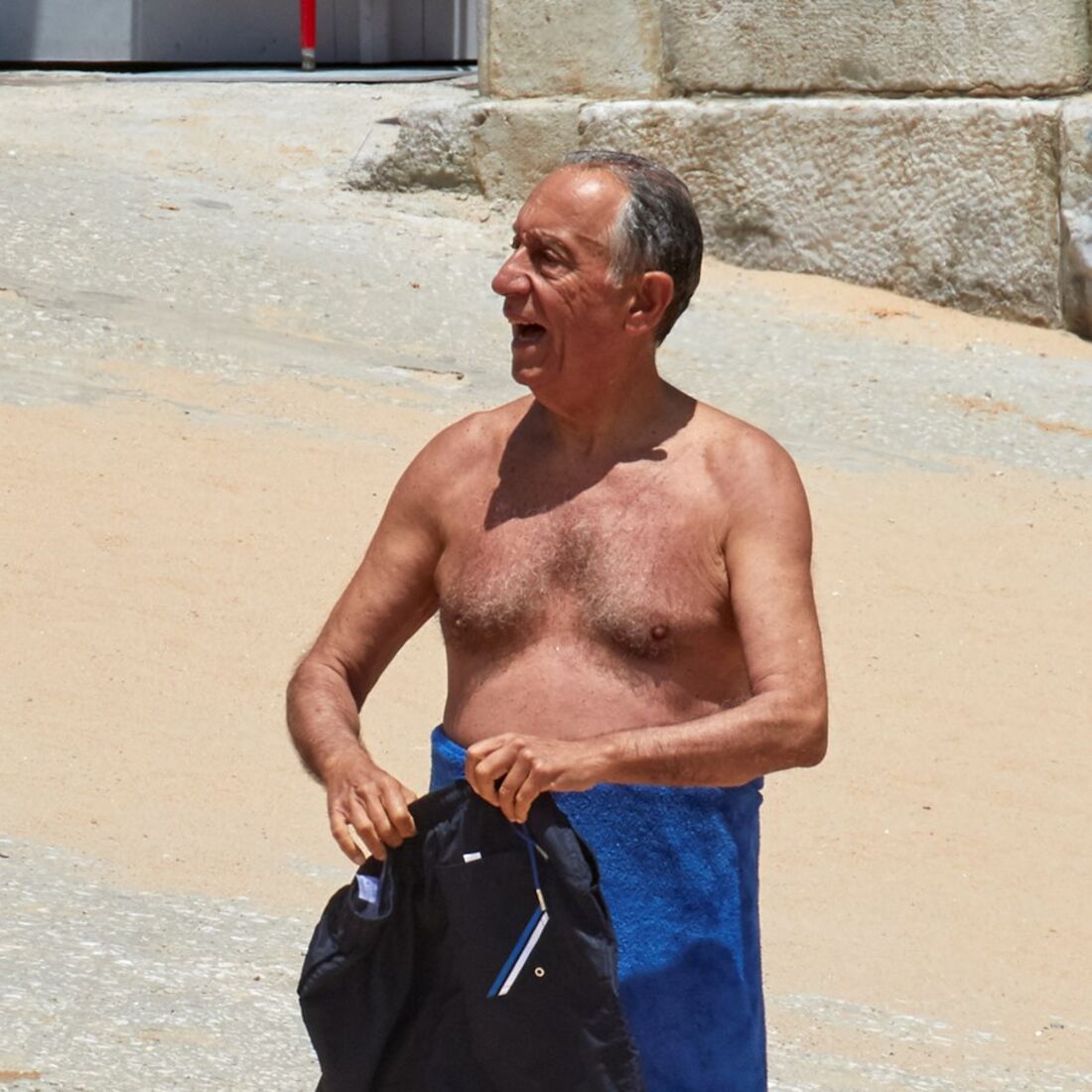 Presidente, Marcelo Rebelo de Sousa, calções, praia, cascais, presidente da república