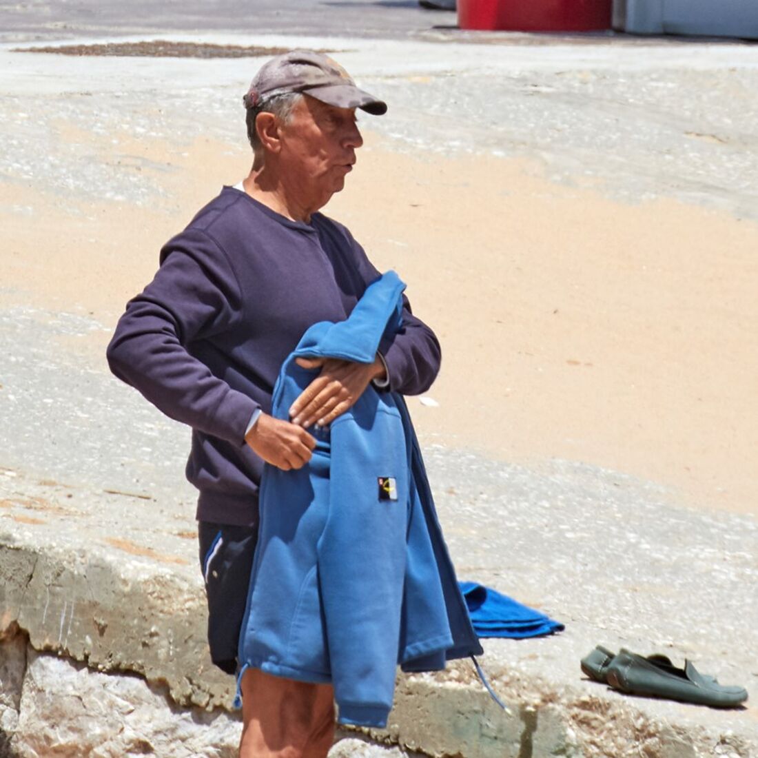 Presidente, Marcelo Rebelo de Sousa, calções, praia, cascais, presidente da república