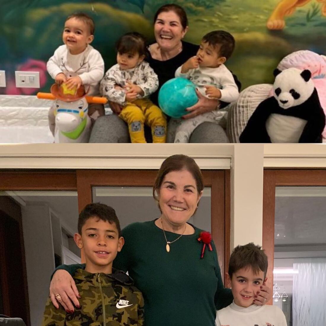 Dolores Aveiro, netos