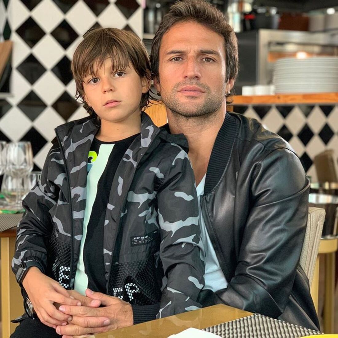 José Fidalgo com o filho, Lourenço