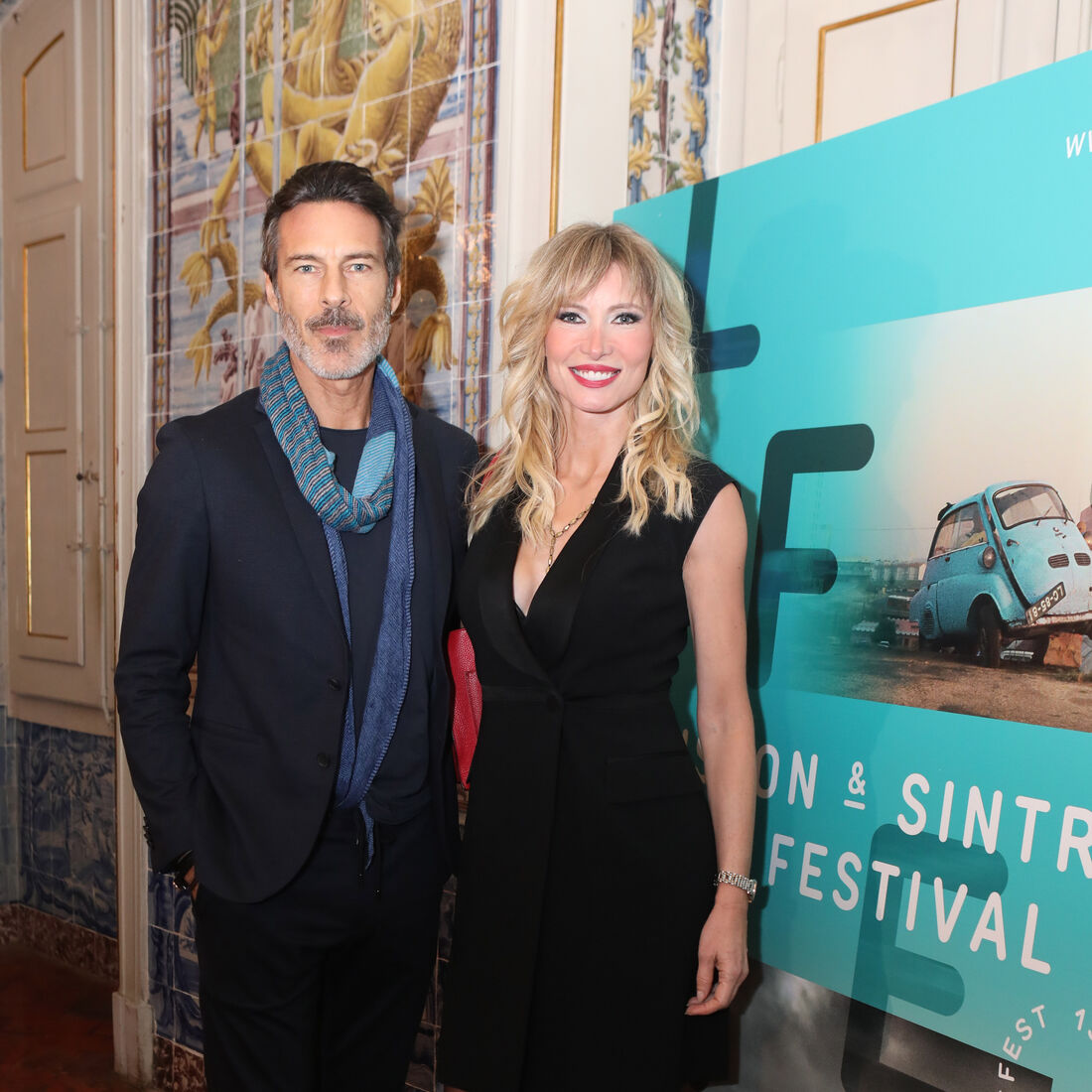 Paulo Pires com a mulher Astrid