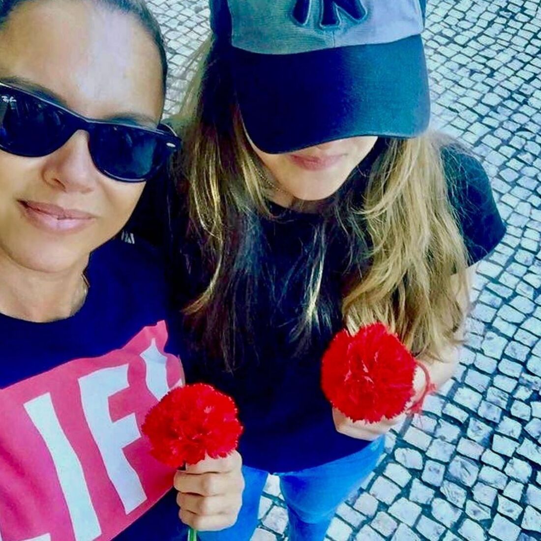 Iva Domingues e a filha, Carolina