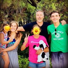 Pedro Miguel Ramos com os filhos