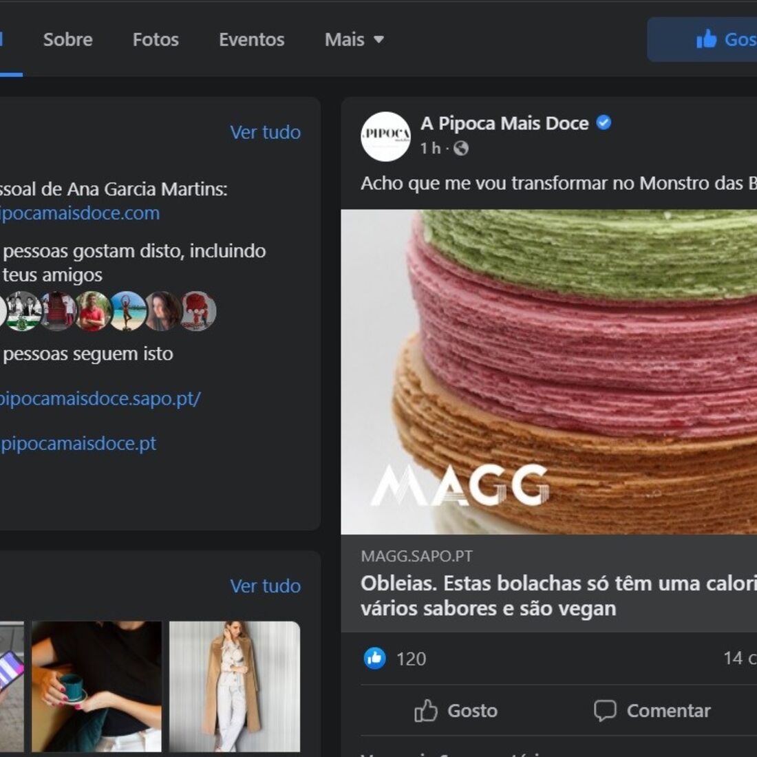 Ana Garcia Martins, Pipoca Mais Doce