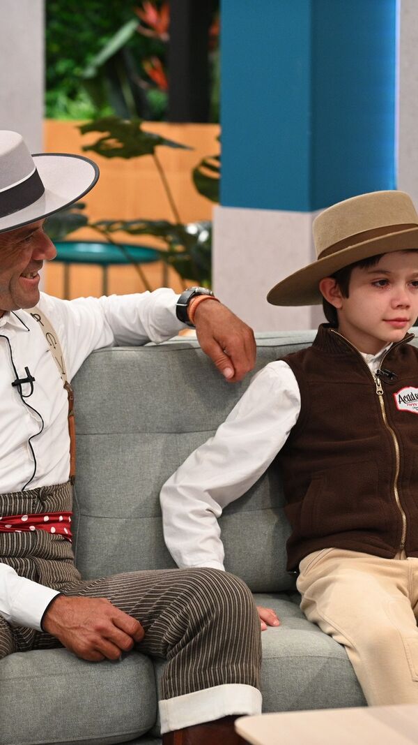 Neves com o filho