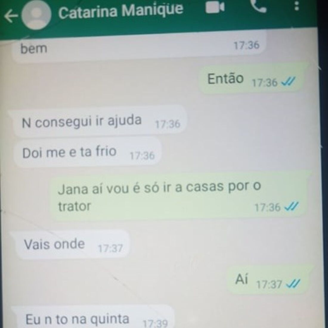 Agricultor, Catarina Manique, Óscar Martins, mensagens