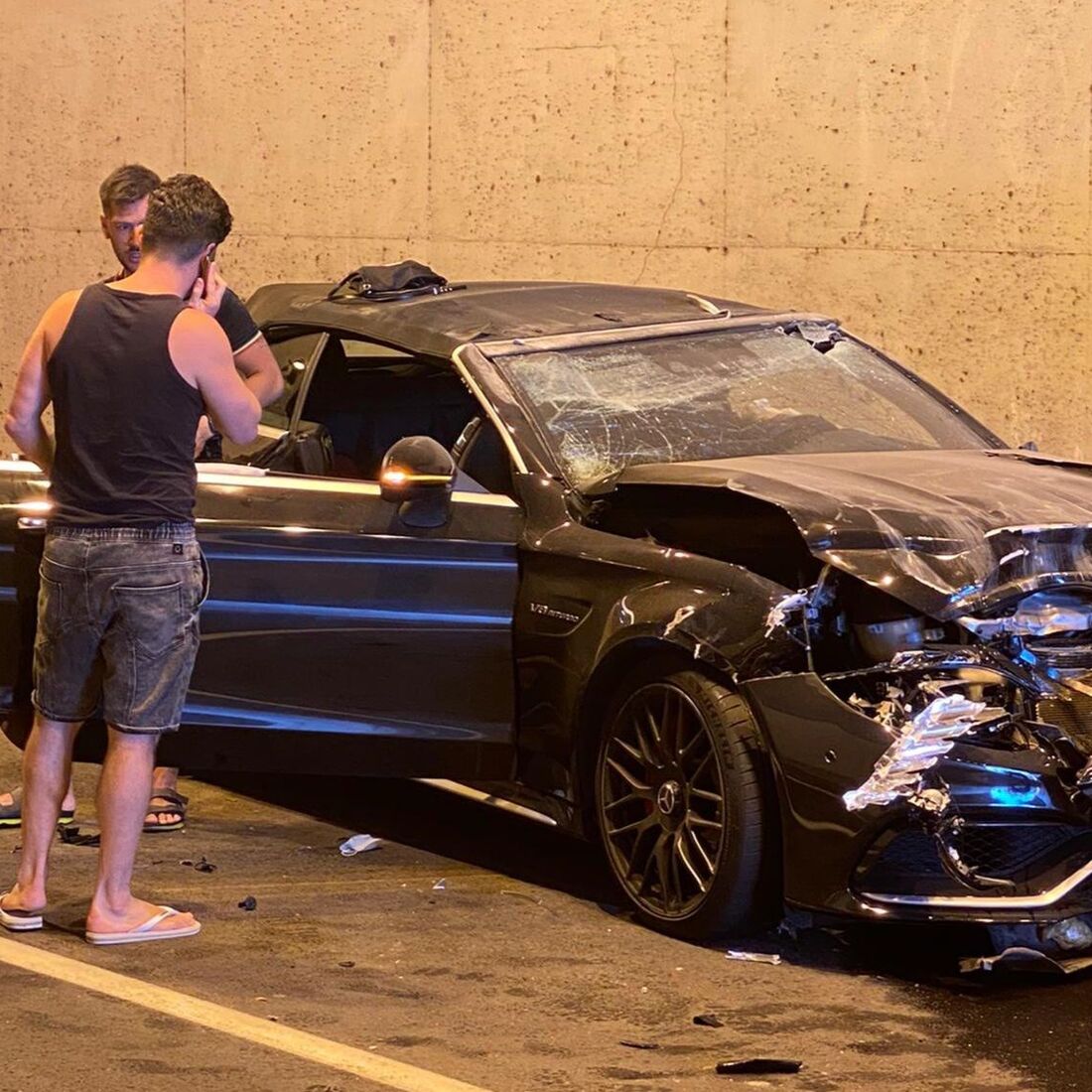 Bernardo Sousa, acidente, Mercedes C63 AMG