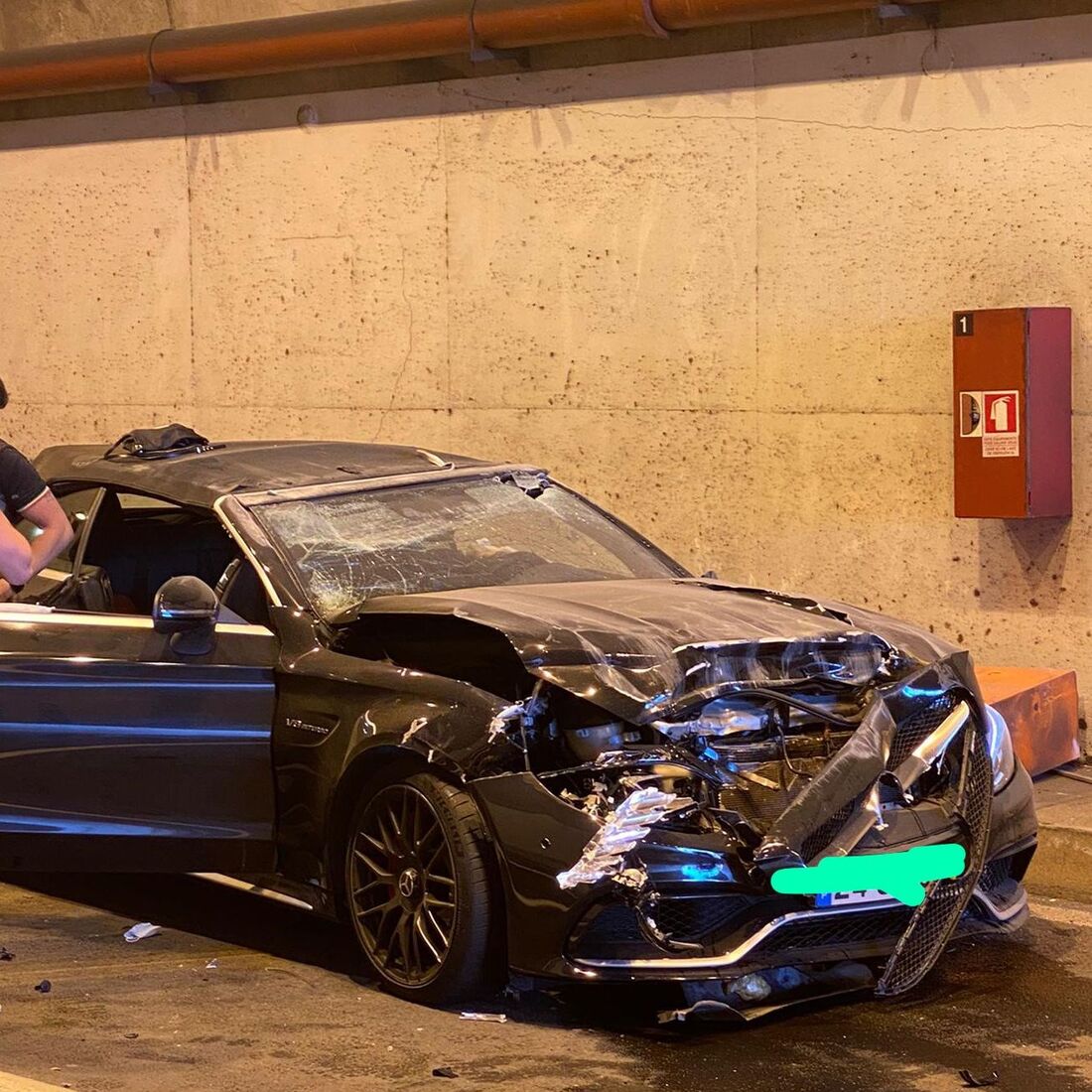 Bernardo Sousa, acidente, Mercedes C63 AMG