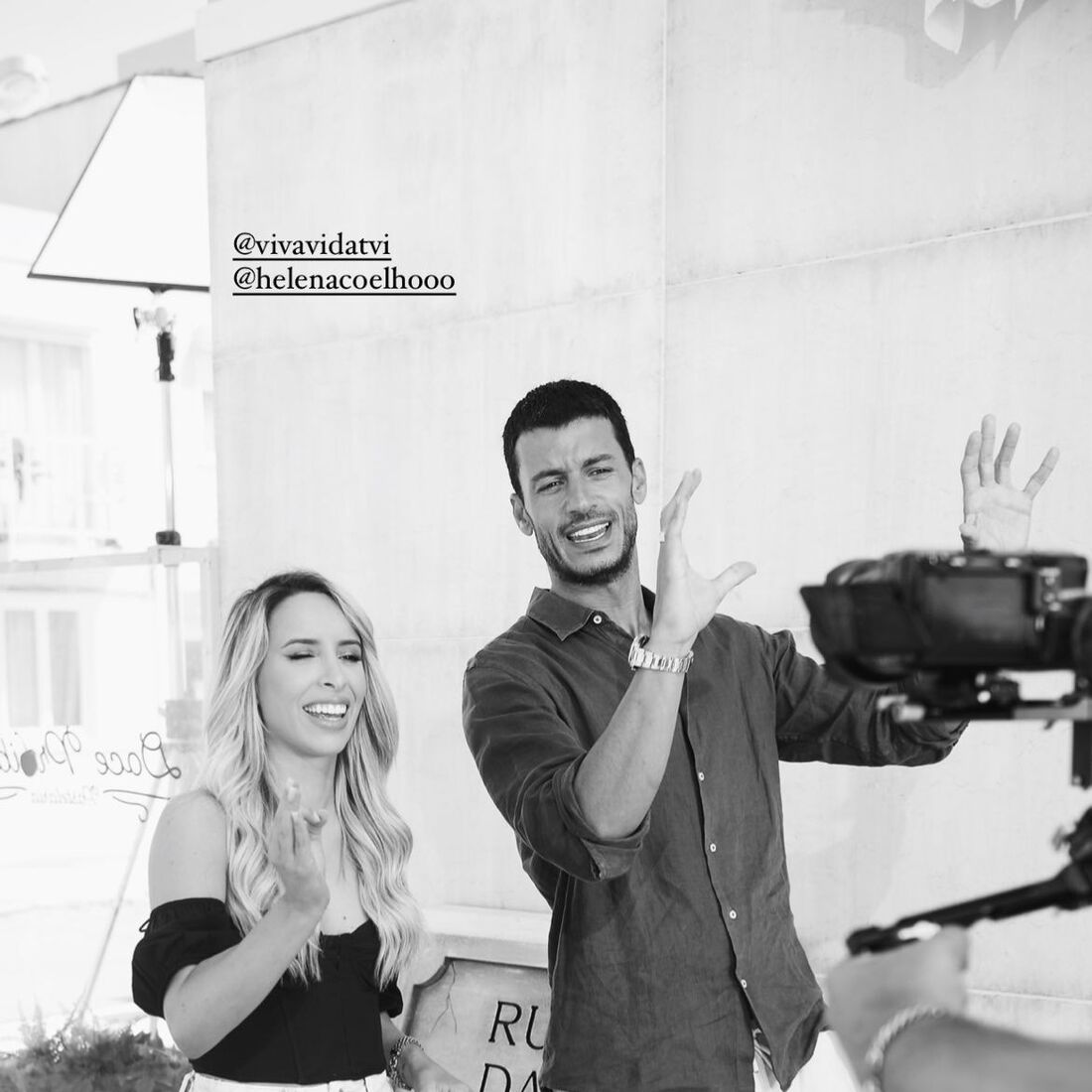Ruben Rua e Helena Coelho na 'Rua das Flores'