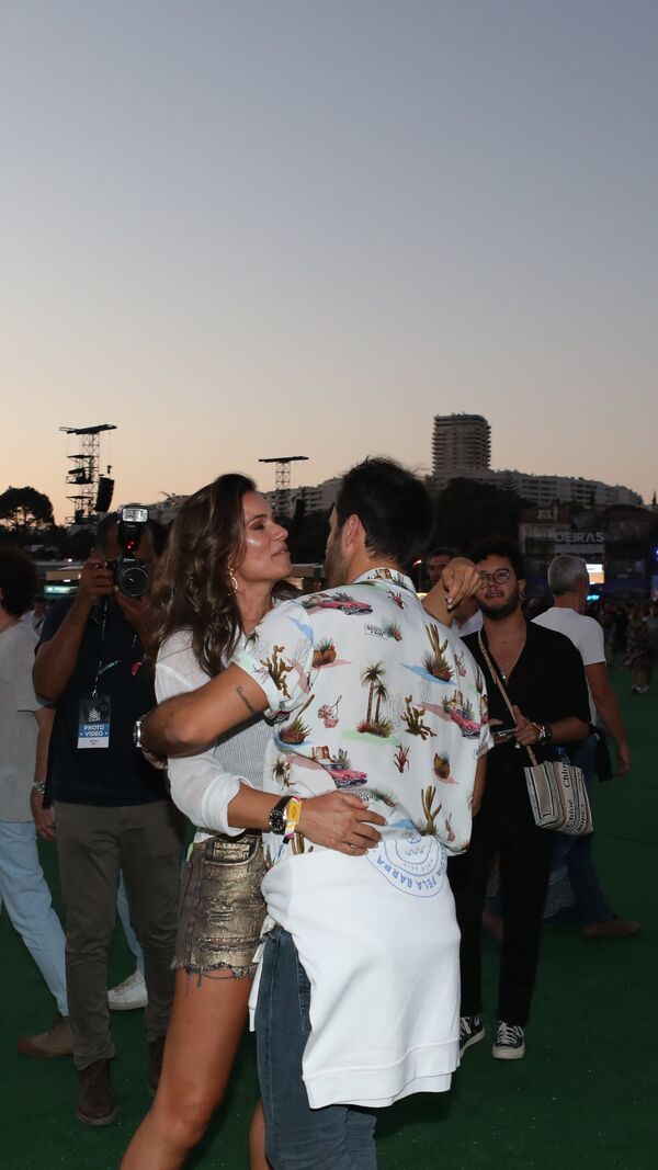 Claudia Vieira e Pedro Teixeira