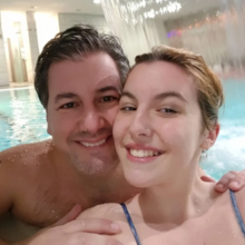 Bruno de Carvalho com a filha Catarina
