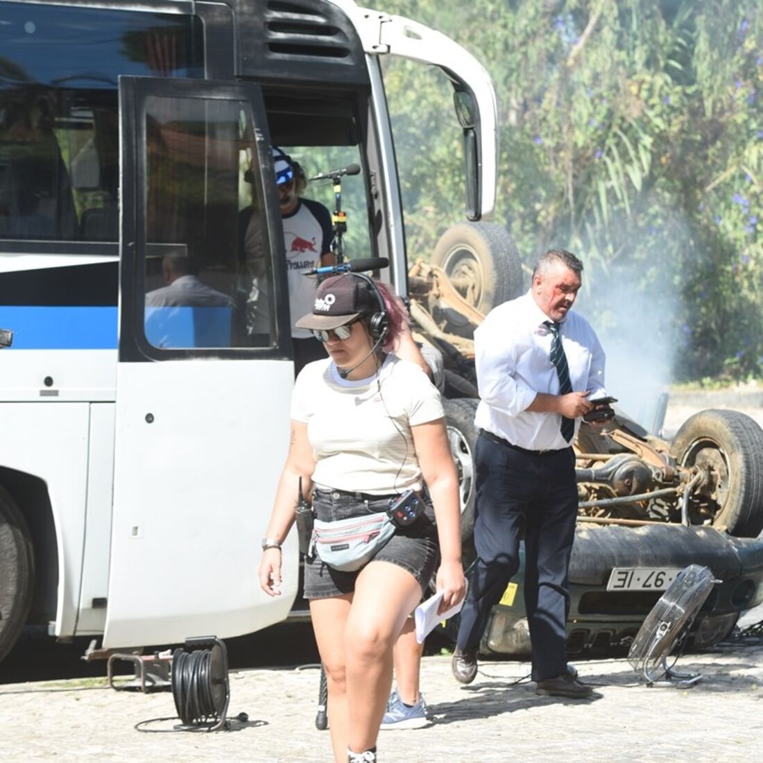 Sangue Oculto, novela, sic, bastidores, gravações