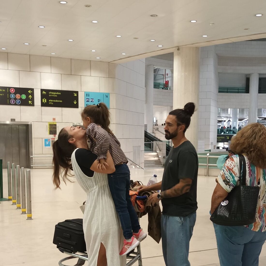 Laura Galvão e a filha