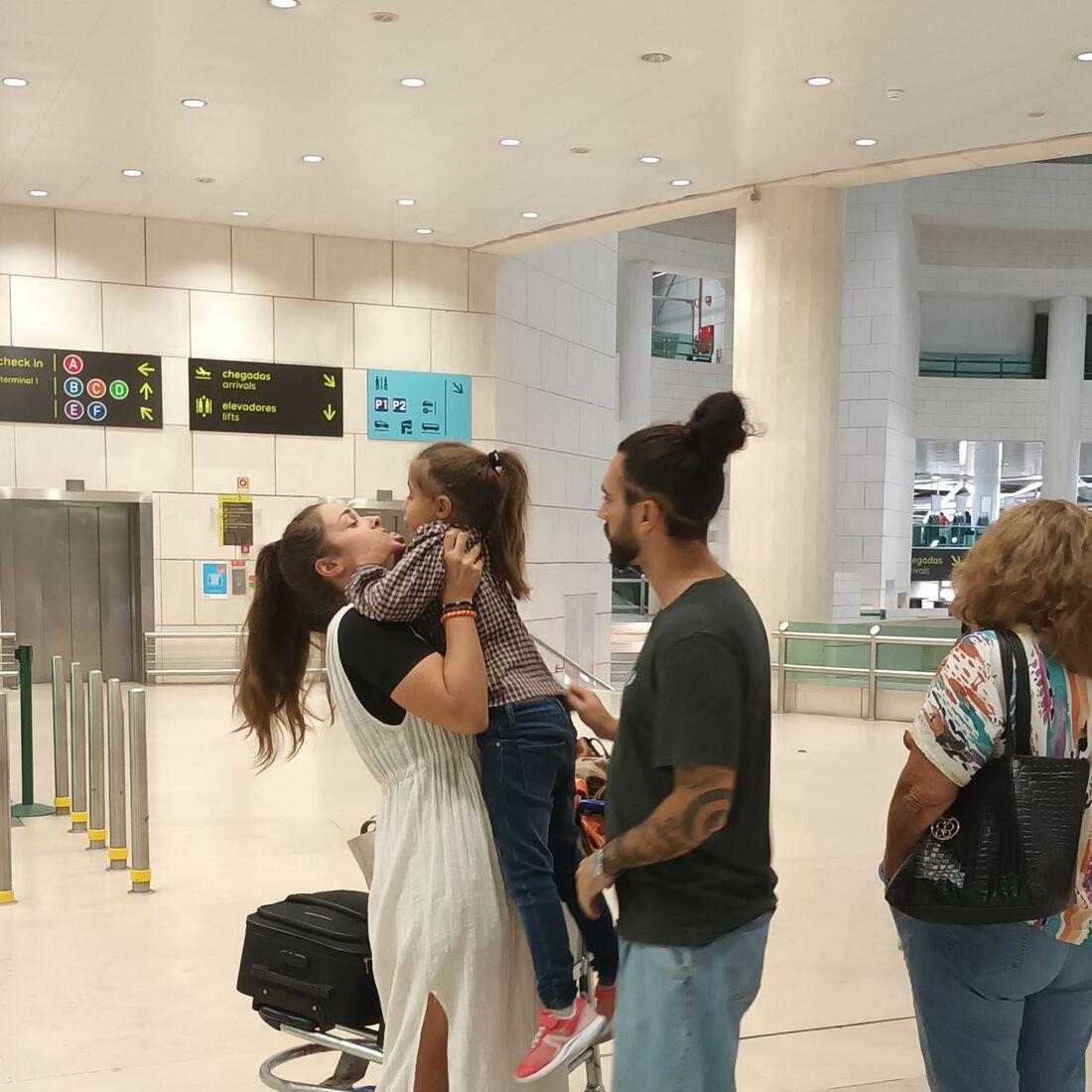 Laura Galvão e a filha