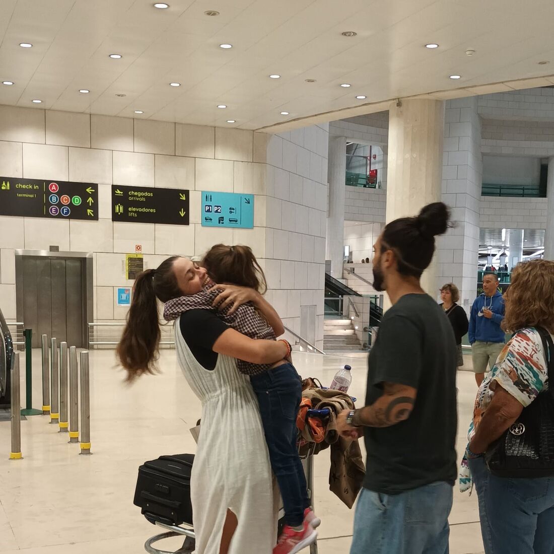 Laura Galvão e a filha