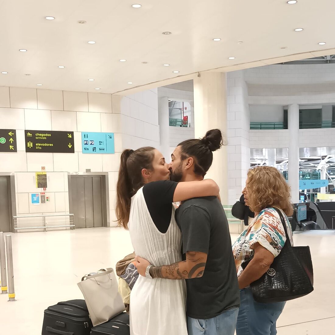 Laura Galvão e a filha