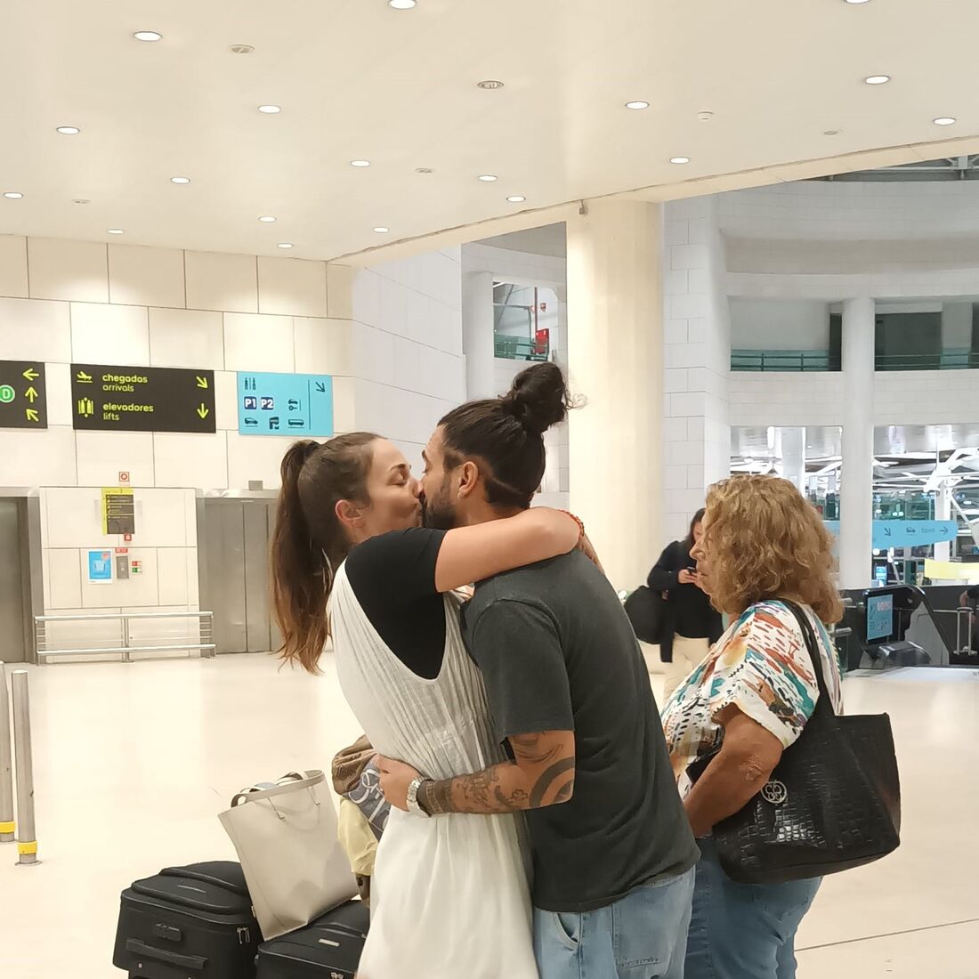 Laura Galvão e a filha