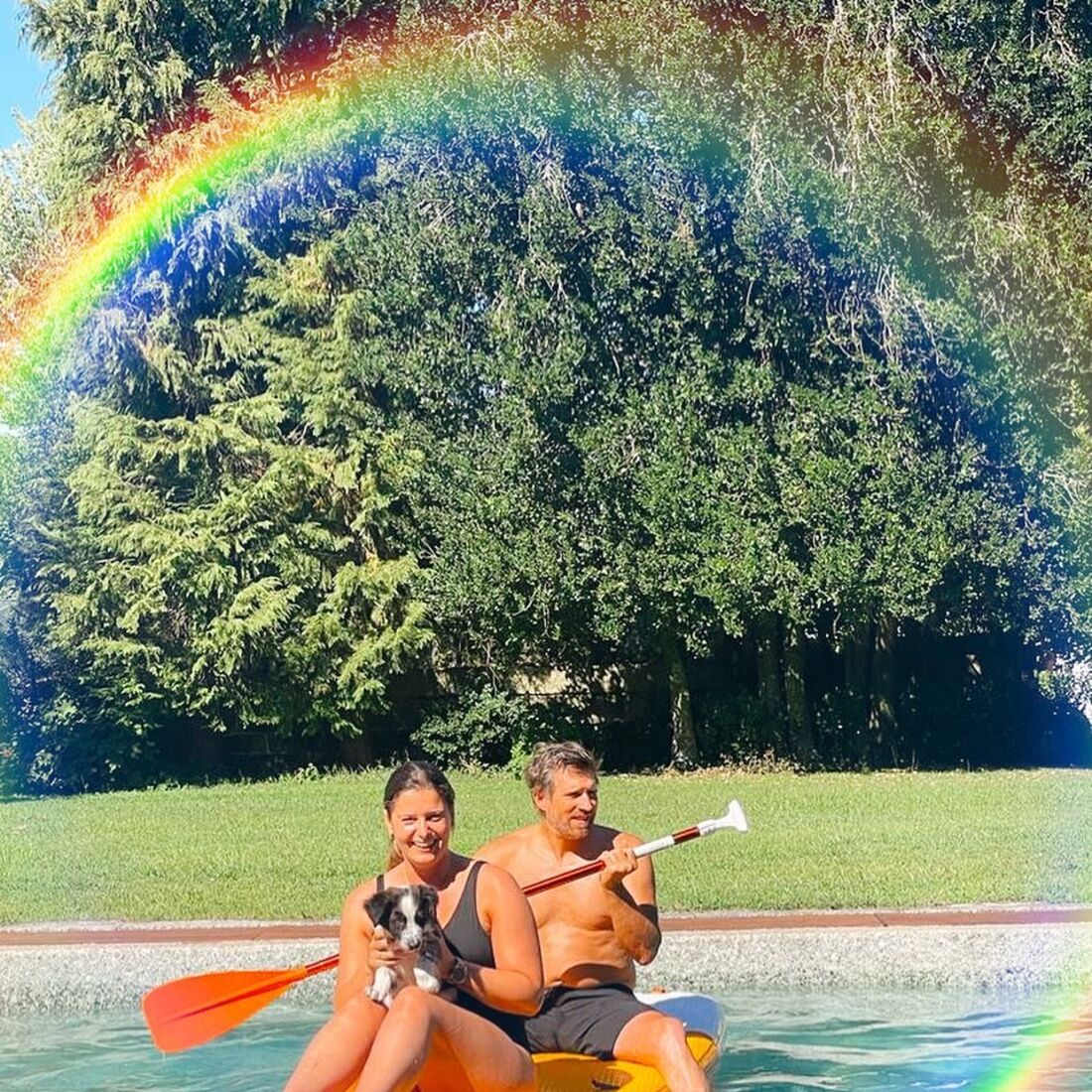 Maria Botelho Moniz e o noivo, Pedro Bianchi