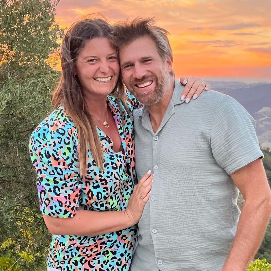 Maria Botelho Moniz e o noivo, Pedro Bianchi