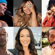 Justin Bieber, Mariah Carey, Demi Lovato, Pedro Barroso, Paula Neves, António Raminhos 