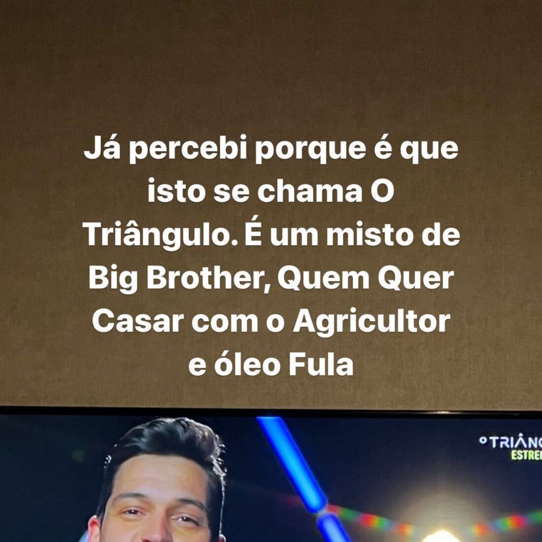 Pipoca estreia de 'O Triângulo 