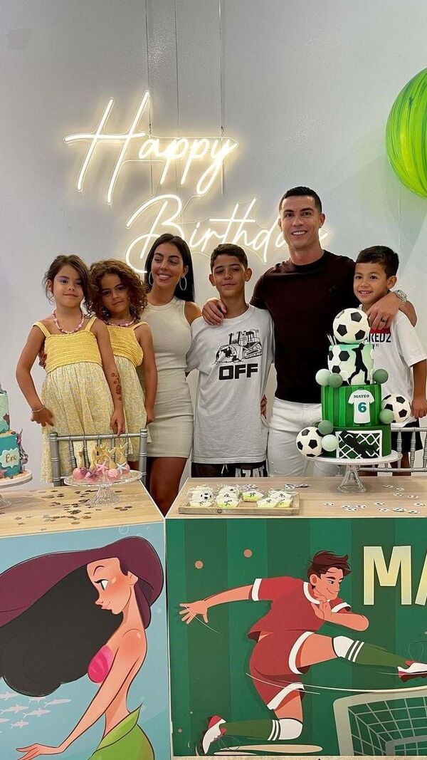 Cristiano Ronaldo, Eva, Mateo, aniversário