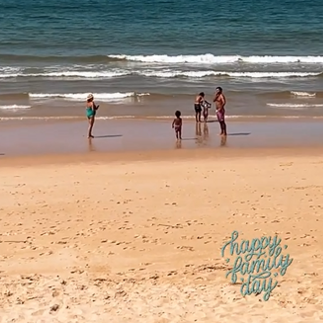Férias de Isabel Figueira. Luís Santos com os filhos
