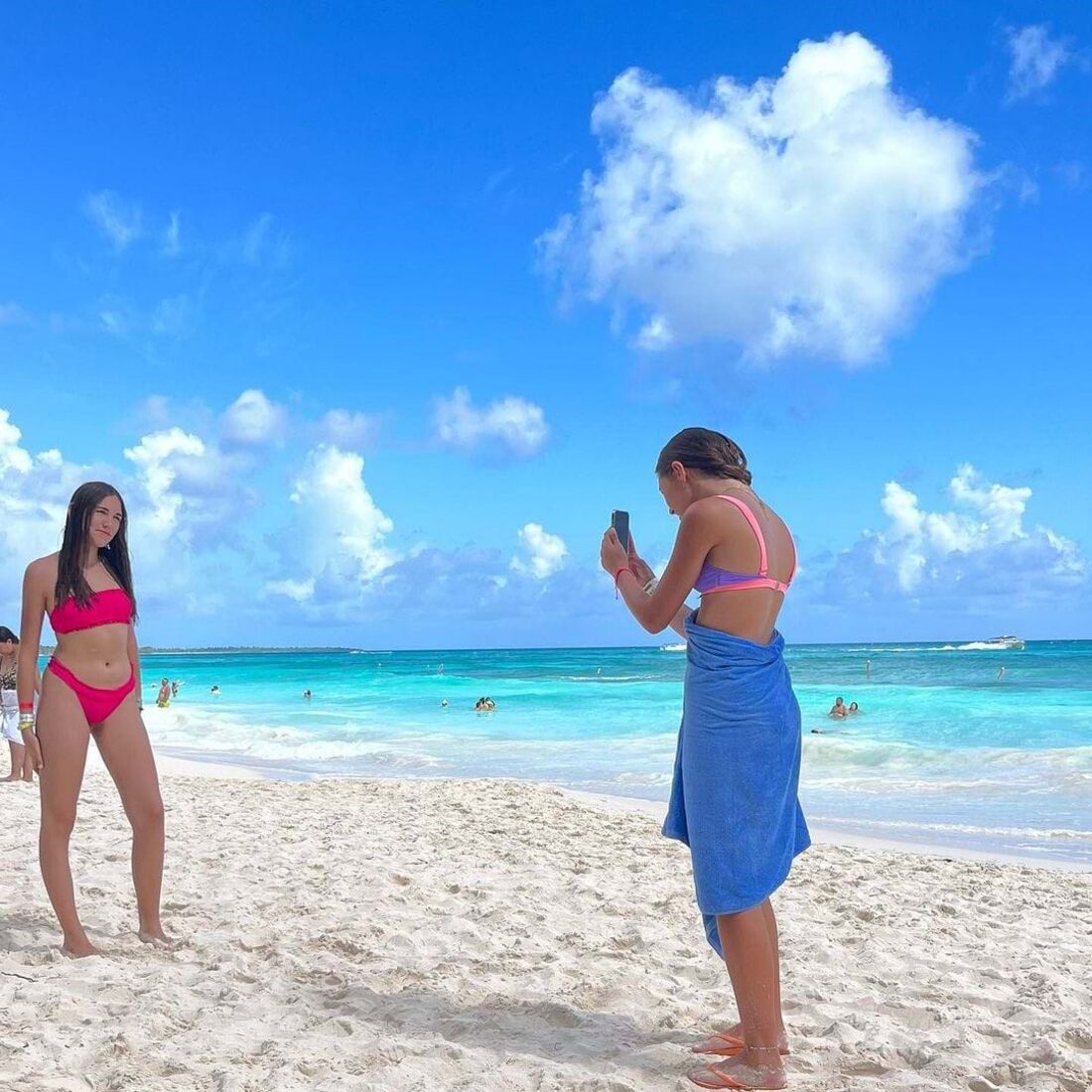 Fernanda Serrano, férias em Punta Cana