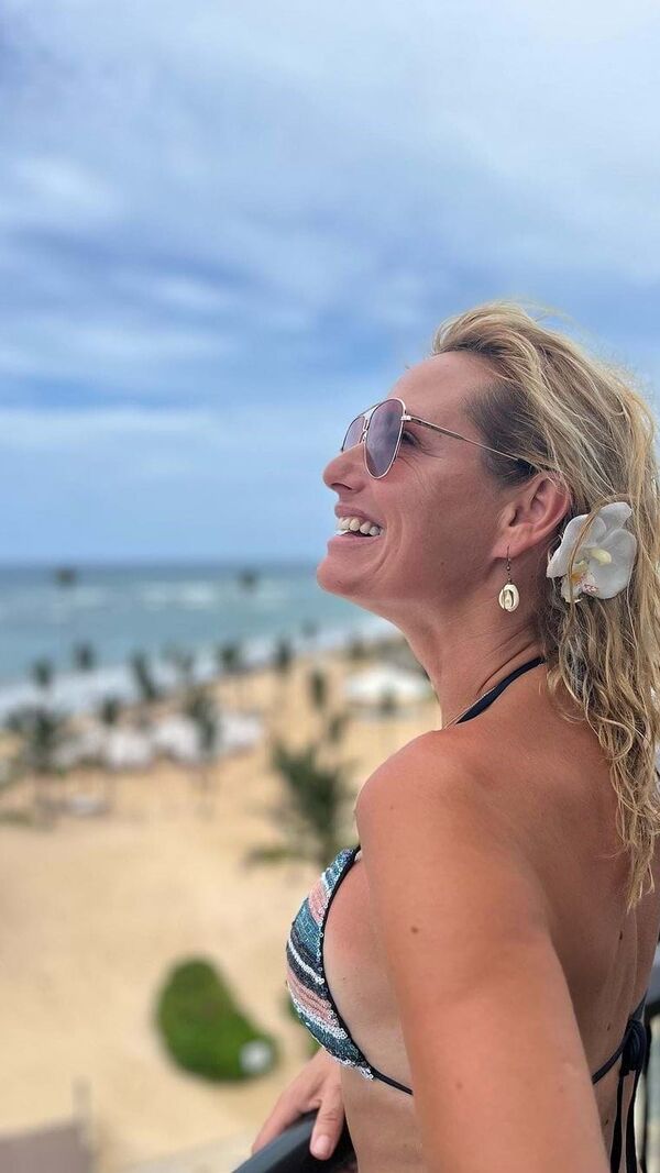 Fernanda Serrano, férias em Punta Cana