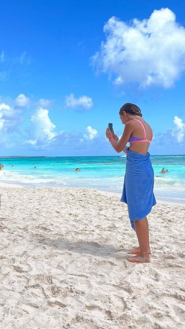Fernanda Serrano, férias em Punta Cana