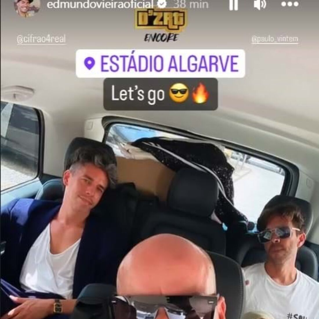 D'ZRT, Angélico Vieira, Edmundo Vieira, Cifrão, Paulo Vintém, FF, Estádio Algarve