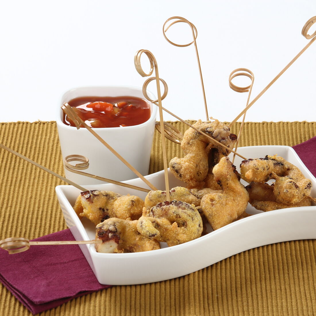 Espetos de Polvo Frito