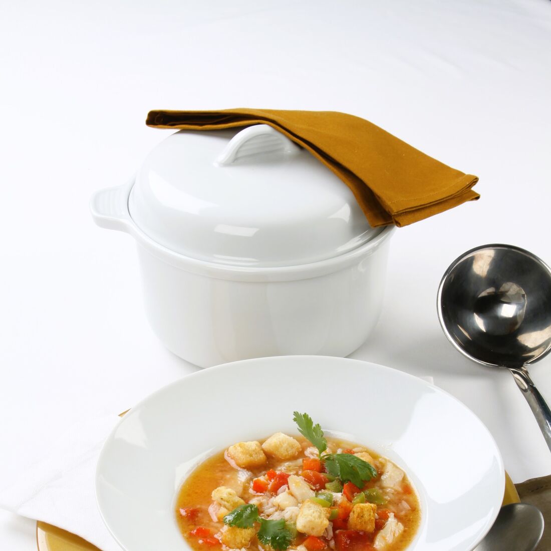 Sopa de Línguas de Bacalhau